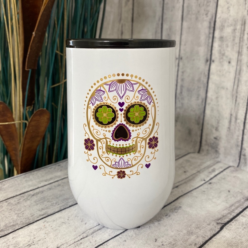 HALLOWEEN SUGAR SKULL INSULATED TUMBLER